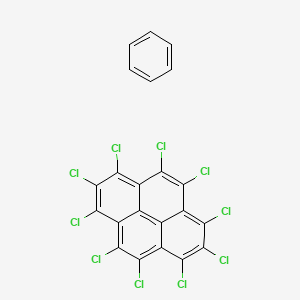 molecular formula C22H6Cl10 B14473496 Benzene--decachloropyrene (1/1) CAS No. 66354-65-2