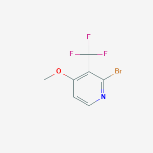 molecular formula C7H5BrF3NO B1447356 2-Bromo-4-methoxy-3-(trifluoromethyl)pyridine CAS No. 1227592-50-8