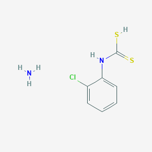 molecular formula C7H9ClN2S2 B14473569 Azane;(2-chlorophenyl)carbamodithioic acid CAS No. 66065-30-3