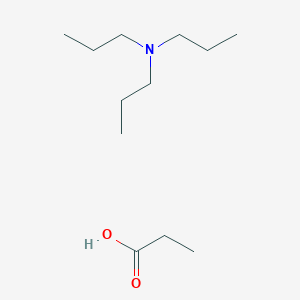 molecular formula C12H27NO2 B14473579 Tripropylamine propionic acid salt CAS No. 68797-66-0