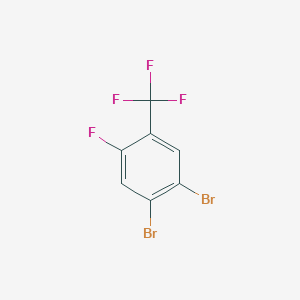 molecular formula C7H2Br2F4 B1447358 4,5-Dibromo-2-fluorobenzotrifluoride CAS No. 1803784-57-7