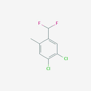 molecular formula C8H6Cl2F2 B1447362 4,5-Dichloro-2-methylbenzodifluoride CAS No. 1807182-95-1