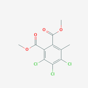 molecular formula C11H9Cl3O4 B14473620 Dimethyl 3,4,5-trichloro-6-methylbenzene-1,2-dicarboxylate CAS No. 65616-08-2