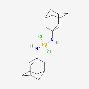 molecular formula C20H32Cl2N2Pd-2 B14473638 1-Adamantylazanide;dichloropalladium CAS No. 72859-85-9