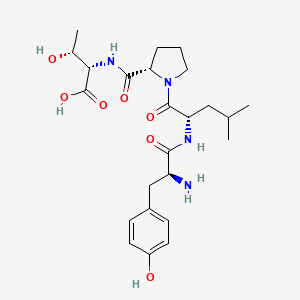 molecular formula C24H36N4O7 B14473651 L-Tyrosyl-L-leucyl-L-prolyl-L-threonine CAS No. 72273-95-1