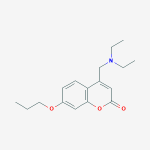 molecular formula C17H23NO3 B1447366 4-((Diethylamino)methyl)-7-propoxy-2H-chromen-2-one CAS No. 351194-25-7