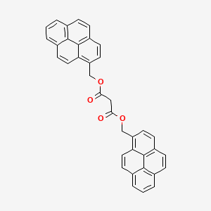 molecular formula C37H24O4 B14473669 Propanedioic acid, bis(1-pyrenylmethyl) ester CAS No. 67512-97-4