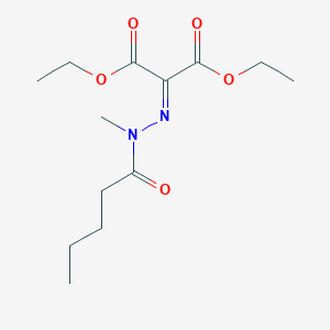 molecular formula C13H22N2O5 B1447373 Diethyl 2-(2-methyl-2-pentanoylhydrazono)malonate CAS No. 1566457-32-6