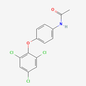 molecular formula C14H10Cl3NO2 B14473731 N-(4-(2,4,6-Trichlorophenoxy)phenyl)acetamide CAS No. 71861-68-2