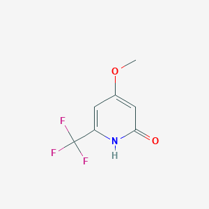 molecular formula C7H6F3NO2 B1447374 2-Hydroxy-4-methoxy-6-(trifluoromethyl)pyridine CAS No. 1227601-32-2