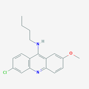 molecular formula C18H19ClN2O B14473743 N-Butyl-6-chloro-2-methoxyacridin-9-amine CAS No. 69203-12-9