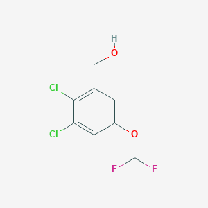 molecular formula C8H6Cl2F2O2 B1447379 2,3-Dichloro-5-(difluoromethoxy)benzyl alcohol CAS No. 1804883-32-6