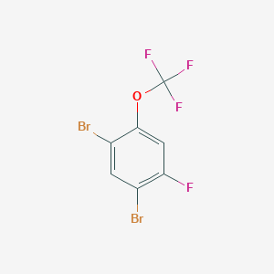 molecular formula C7H2Br2F4O B1447381 1,5-Dibromo-2-fluoro-4-(trifluoromethoxy)benzene CAS No. 1806346-95-1