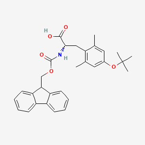 molecular formula C30H33NO5 B1447382 (S)-2-((((9H-Fluoren-9-yl)methoxy)carbonyl)amino)-3-(4-(tert-butoxy)-2,6-dimethylphenyl)propanoic acid CAS No. 1043043-79-3