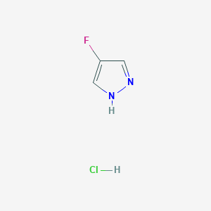 molecular formula C3H4ClFN2 B1447385 4-Fluoro-1H-pyrazole hydrochloride CAS No. 1951440-89-3