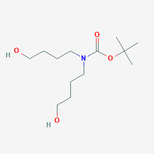 molecular formula C13H27NO4 B1447387 叔丁基双（4-羟基丁基）氨基甲酸酯 CAS No. 1056441-60-1