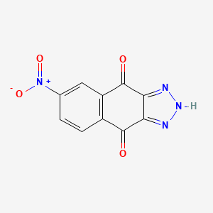 molecular formula C10H4N4O4 B14473917 6-Nitro-2H-naphtho[2,3-d][1,2,3]triazole-4,9-dione CAS No. 72365-05-0