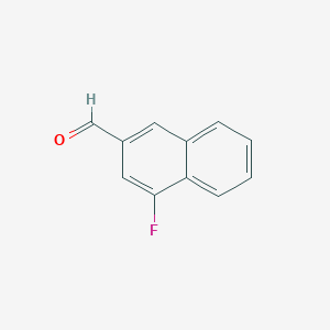 molecular formula C11H7FO B1447399 4-Fluoronaphthalene-2-carboxaldehyde CAS No. 1261783-61-2