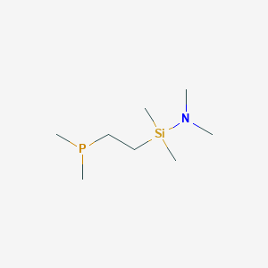 molecular formula C8H22NPSi B14473993 1-[2-(Dimethylphosphanyl)ethyl]-N,N,1,1-tetramethylsilanamine CAS No. 65200-07-9