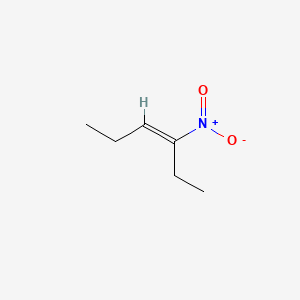 molecular formula C6H11NO2 B14473998 (3E)-3-Nitro-3-hexene CAS No. 68216-53-5