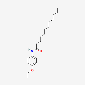 molecular formula C20H33NO2 B14474012 Dodecanamide, N-(4-ethoxyphenyl)- CAS No. 65570-09-4
