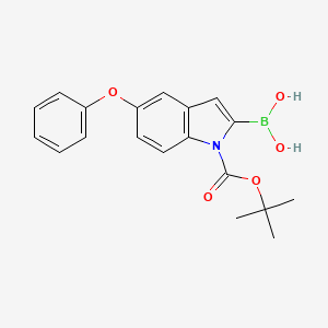 1-(Tert-butoxycarbonyl)-5-phenoxy-1H-indol-2-yl-2-boronic acid