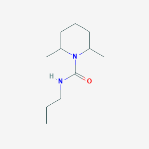 molecular formula C11H22N2O B14474051 2,6-Dimethyl-N-propylpiperidine-1-carboxamide CAS No. 67626-46-4