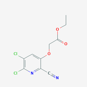 Ethyl 2-((5,6-dichloro-2-cyanopyridin-3-yl)oxy)acetate