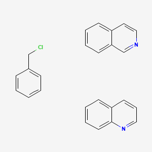 molecular formula C25H21ClN2 B14474066 Chloromethylbenzene;isoquinoline;quinoline CAS No. 68909-80-8