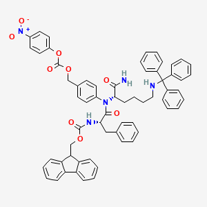 molecular formula C63H57N5O9 B1447407 Fmoc-Phe-Lys(Trt)-PAB-PNP 