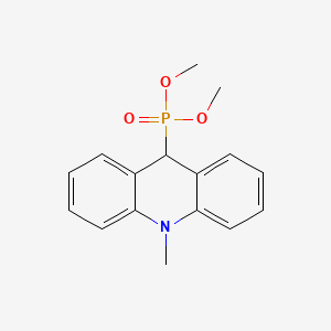 molecular formula C16H18NO3P B14474082 Dimethyl (10-methyl-9,10-dihydroacridin-9-YL)phosphonate CAS No. 65674-22-8
