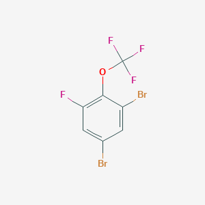 molecular formula C7H2Br2F4O B1447410 1,5-Dibromo-3-fluoro-2-(trifluoromethoxy)benzene CAS No. 1806307-83-4