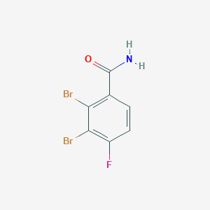 2,3-Dibromo-4-fluorobenzamide