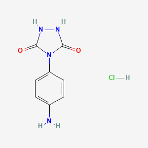 4-(4-Aminophenyl)-1,2,4-triazolidine-3,5-dione hydrochloride