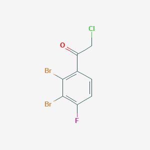 B1447419 2',3'-Dibromo-4'-fluorophenacyl chloride CAS No. 1806355-41-8