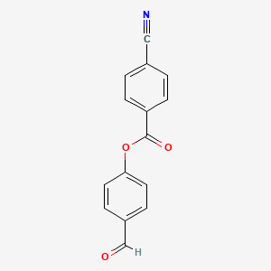 molecular formula C15H9NO3 B14474212 4-Formylphenyl 4-cyanobenzoate CAS No. 65731-06-8