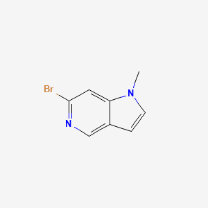 molecular formula C8H7BrN2 B1447422 6-Bromo-1-methyl-1H-pyrrolo[3,2-c]pyridine CAS No. 2091221-98-4