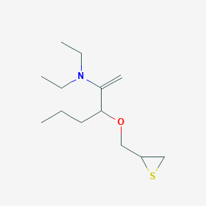 molecular formula C13H25NOS B14474254 N,N-Diethyl-3-[(thiiran-2-yl)methoxy]hex-1-en-2-amine CAS No. 65615-98-7