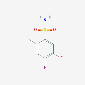 molecular formula C7H7F2NO2S B1447428 4,5-Difluoro-2-methylbenzenesulfonamide CAS No. 1806332-40-0