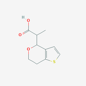 B1447432 2-{4H,6H,7H-thieno[3,2-c]pyran-4-yl}propanoic acid CAS No. 1803595-63-2