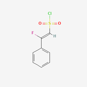 molecular formula C8H6ClFO2S B1447433 2-Fluoro-2-phenylethene-1-sulfonyl chloride CAS No. 1807921-03-4