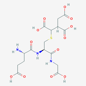 molecular formula C16H23N3O12S B14474377 Glutathione-citryl thioester CAS No. 65416-39-9