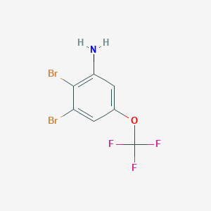 molecular formula C7H4Br2F3NO B1447438 2,3-Dibromo-5-(trifluoromethoxy)aniline CAS No. 1807035-46-6