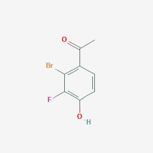 molecular formula C8H6BrFO2 B1447442 1-(2-Bromo-3-fluoro-4-hydroxyphenyl)ethanone CAS No. 1805416-13-0