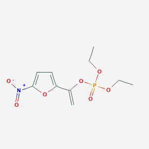 molecular formula C10H14NO7P B14474468 Diethyl 1-(5-nitrofuran-2-yl)ethenyl phosphate CAS No. 65819-94-5