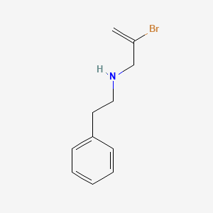 molecular formula C11H14BrN B14474478 Phenethylamine, N-(2-bromoallyl)- CAS No. 72551-18-9