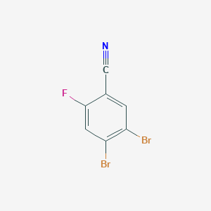molecular formula C7H2Br2FN B1447451 4,5-Dibromo-2-fluorobenzonitrile CAS No. 1804932-62-4