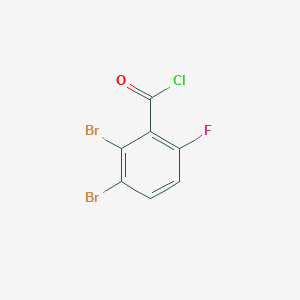 molecular formula C7H2Br2ClFO B1447452 2,3-Dibromo-6-fluorobenzoyl chloride CAS No. 1804417-33-1