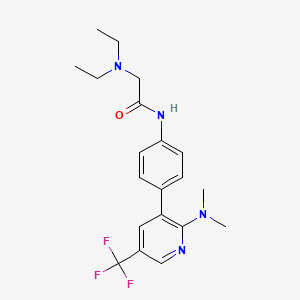 molecular formula C20H25F3N4O B1447454 2-Diethylamino-N-[4-(2-dimethylamino-5-trifluoro-methyl-pyridin-3-yl)-phenyl]-acetamide CAS No. 1311279-98-7