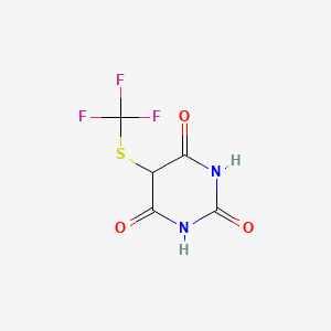molecular formula C5H3F3N2O3S B1447455 5-[(Trifluoromethyl)sulfanyl]pyrimidine-2,4,6(1H,3H,5H)-trione CAS No. 38009-04-0
